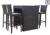 Counter Height Patio Set Outdoor Restaurant Tables With Waterproof Patio Bar Chairs