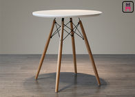 Round Eames Molded Plywood Coffee Table , MDF Dining Table Top Beech Wood