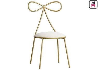 Beli Ins Style Lovely Bow Kursi Restoran Logam Dengan Cushion Warna Custom Pada Stok online manufacture