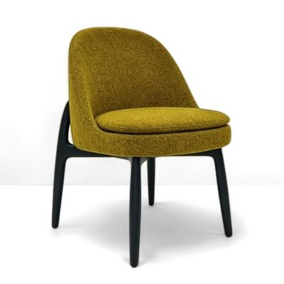 Beli Kursi Kayu Ash Putih Bentuk Unik, Kursi Makan Ergonomis dengan Dudukan Melingkar untuk Kafe, Hotel, Ruang Makan online manufacture