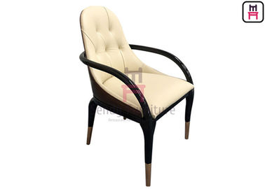 Beli Kursi Sandaran Tangan Kayu Solid Melengkung Kulit Kursi Makan Modern Volume 0,38cbm Dengan Rincian Logam online manufacture