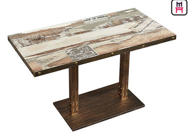 Casting Iron Base Restaurant Dining Table Volume 0,15cbm Untuk Makanan Cepat Saji / Hot Pot