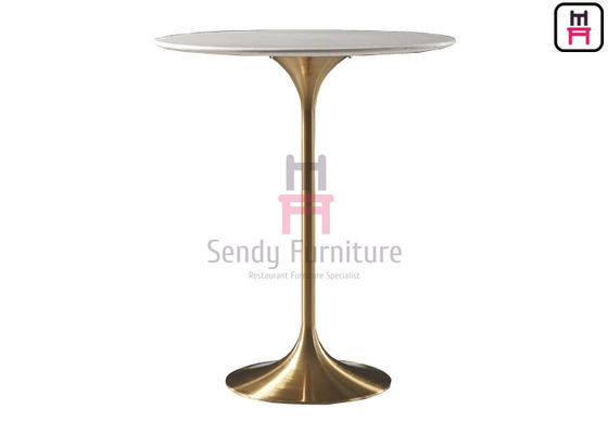 H105cm MDF Restaurant Bar Tinggi Meja Tinggi 0.2cbm Meja Bulat Tulip
