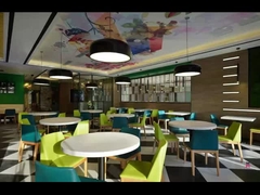 Kursi Dapur Kayu Kulit Hitam Tanpa Lengan, Kursi Ruang Makan Kayu Ringan Elegan