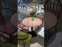 4 orang / 6 orang Plywood / Laminate Waterproof Meja Makan Untuk Penggunaan Restoran