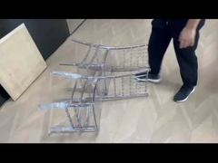 Resin Chiavari Plastik Kursi Restoran PC Transparan Tanpa Lengan Untuk Bar / Cafe