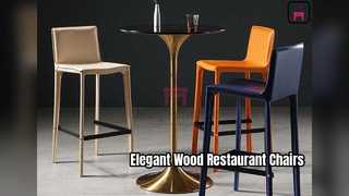 Kursi Restoran Kayu Solid untuk Makan Elegan