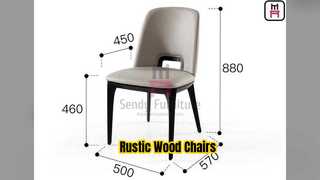 Kursi Restoran Kayu Rustic untuk Suasana